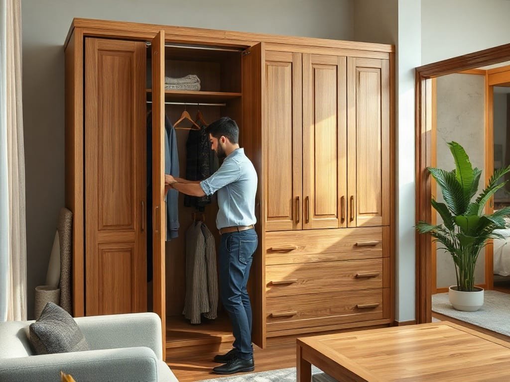 Kinh nghiệm chọn tủ quần áo: kiểm tra kết cấu