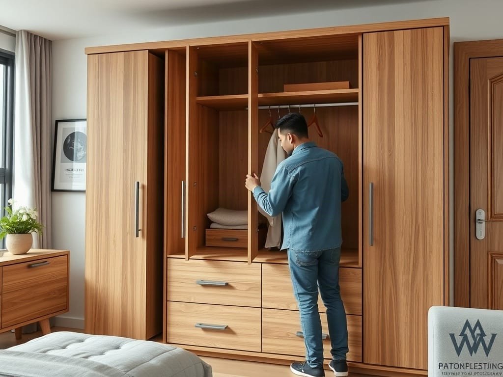 Kinh nghiệm chọn tủ quần áo: kiểm tra kết cấu