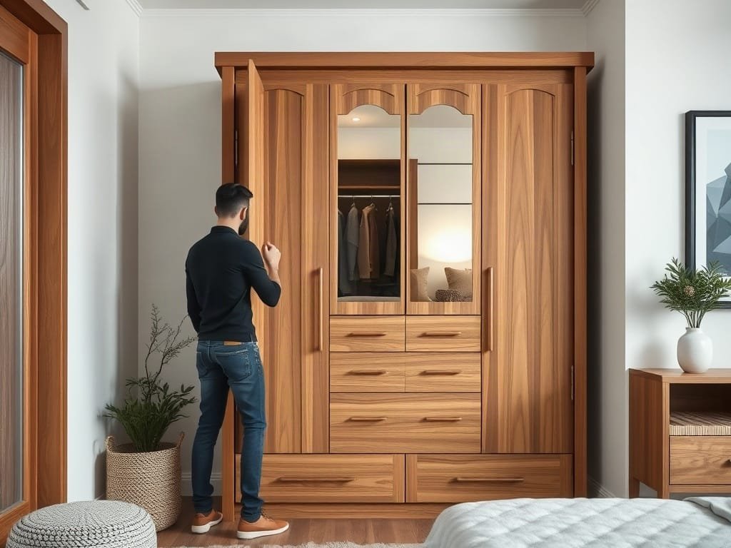Tủ Quần Áo Âm Tường: Giải Pháp Tối Ưu Cho Không Gian Sống Hiện Đại Kinh nghiệm chọn tủ quần áo: kiểm tra kết cấu