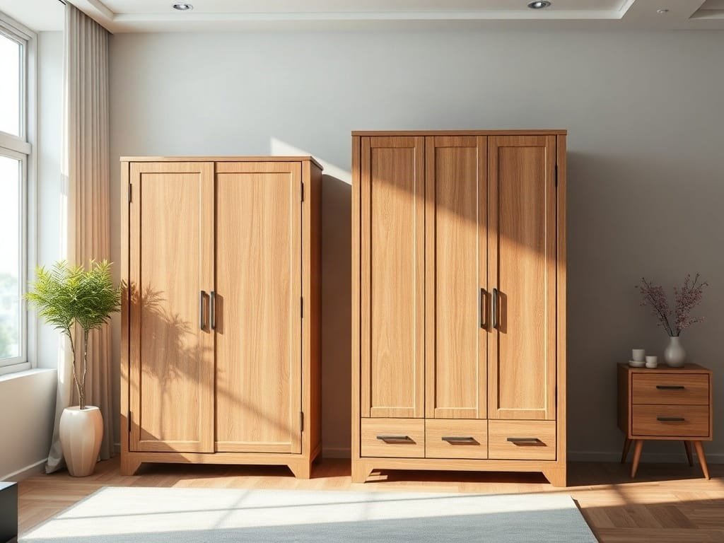 Kinh nghiệm chọn tủ quần áo: so sánh kích thước