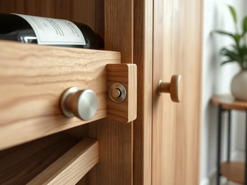 Kinh nghiệm chọn tủ rượu: chi tiết phụ kiện