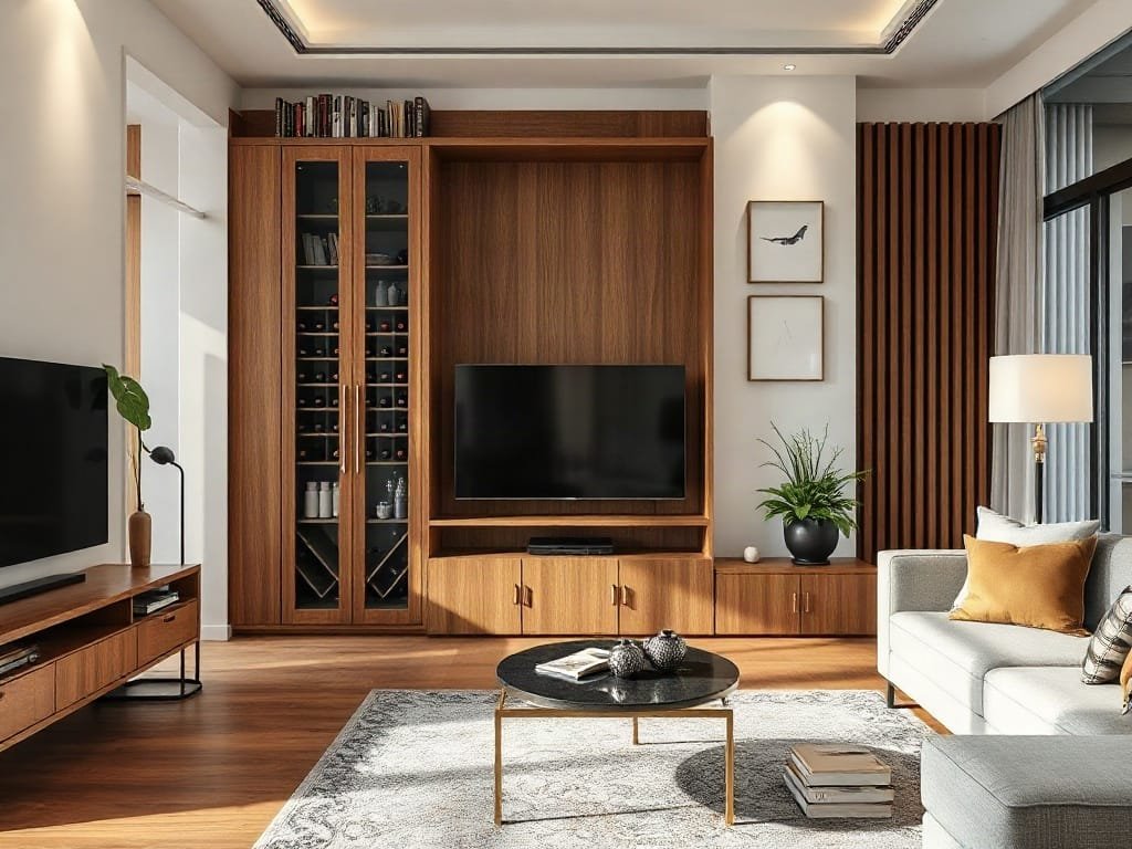 Kinh nghiệm chọn tủ rượu: hợp không gian