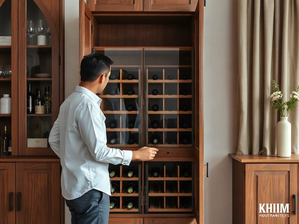 Kinh nghiệm chọn tủ rượu: kiểm tra kết cấu