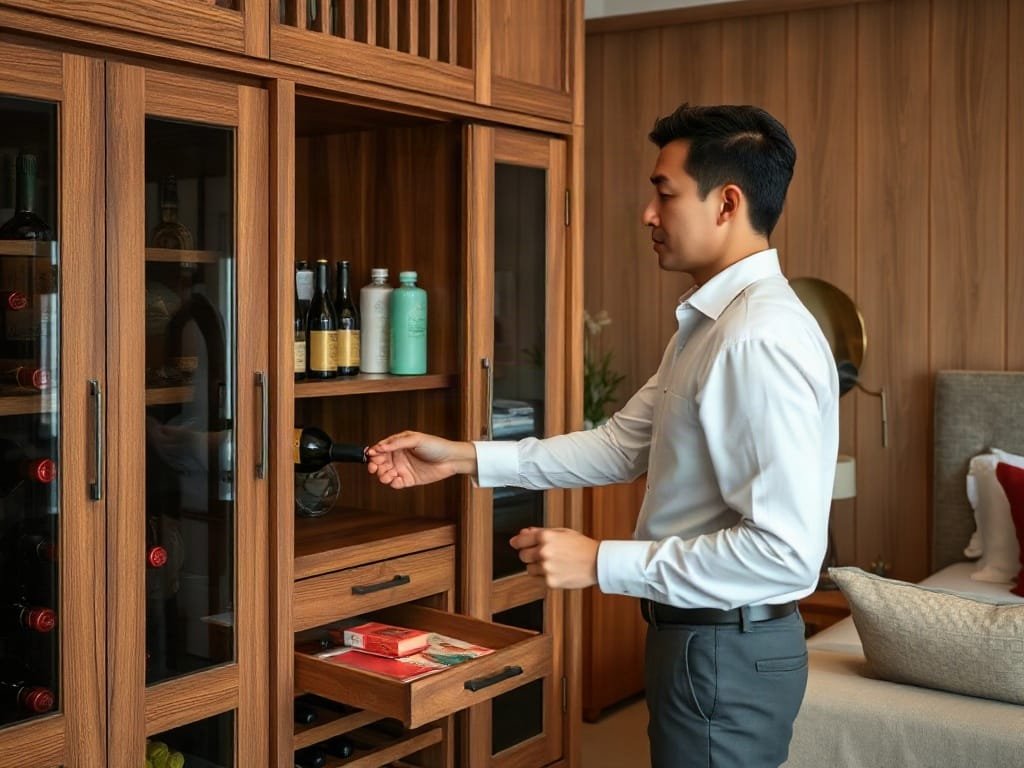 Kinh nghiệm chọn tủ rượu: kiểm tra kết cấu