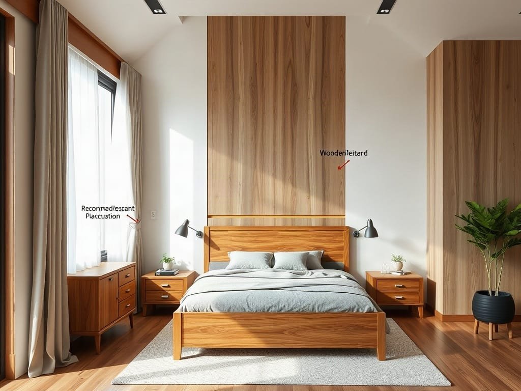5 Mẹo Kê Giường Gỗ Hợp Phong Thủy Chuẩn Chuyên Gia Khuyên Dùng Phong thủy giường ngủ: hướng bố trí
