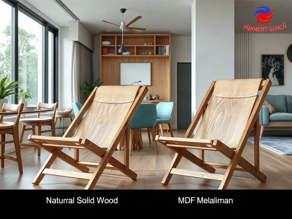 Khám Phá 5 Mẫu Ghế Xếp Gọn Thông Minh Cho Không Gian Hiện Đại So sánh ghế bố: gỗ tự nhiên và MDF Melamine