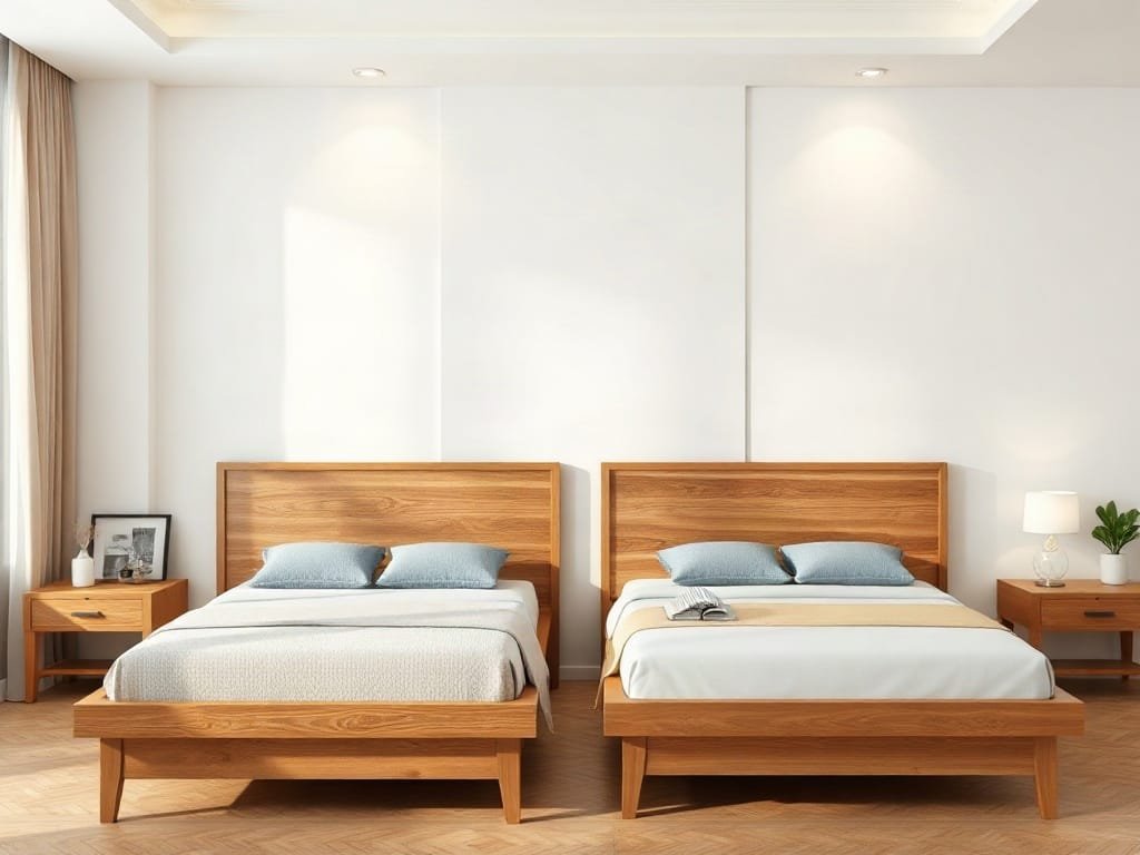 Khám Phá Những Mẫu Giường Sắt Đẹp Nhất Cho Phòng Ngủ Hiện Đại So sánh giường ngủ: gỗ tự nhiên và MDF Melamine
