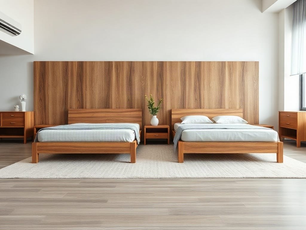 So sánh giường ngủ: gỗ tự nhiên và MDF Melamine