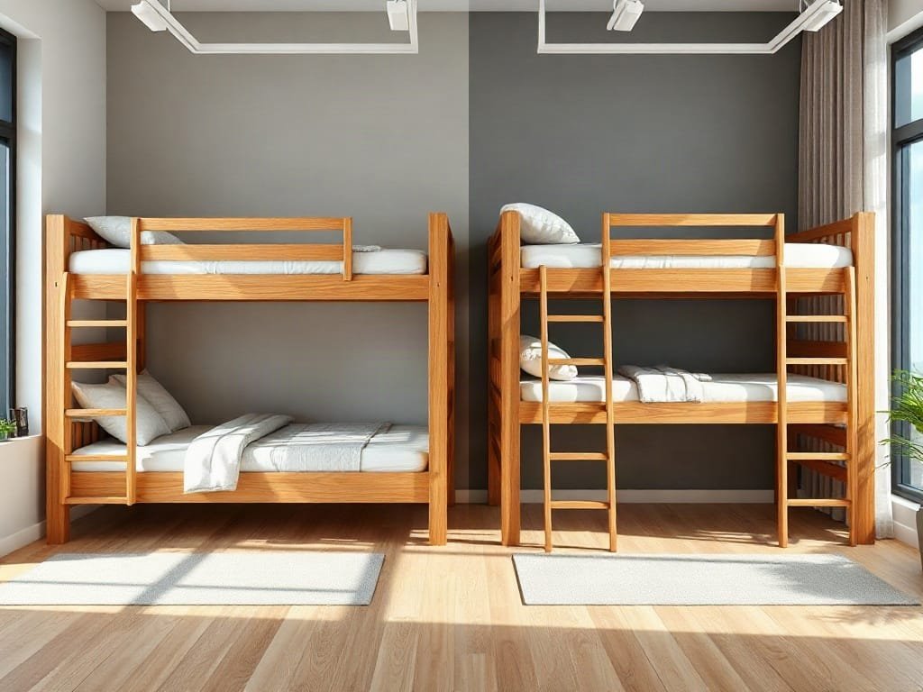 So sánh giường tầng: gỗ tự nhiên và MDF Melamine