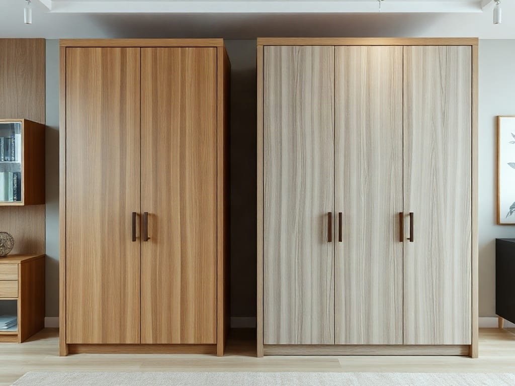 So sánh tủ quần áo: gỗ tự nhiên và MDF Melamine