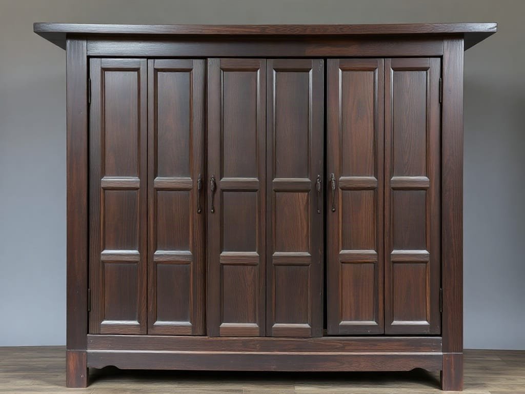Khám Phá Chi Tiết: Gỗ Trắc Đen Là Gì? Tủ truyền thống Việt Nam chế tác từ gỗ trắc đen.