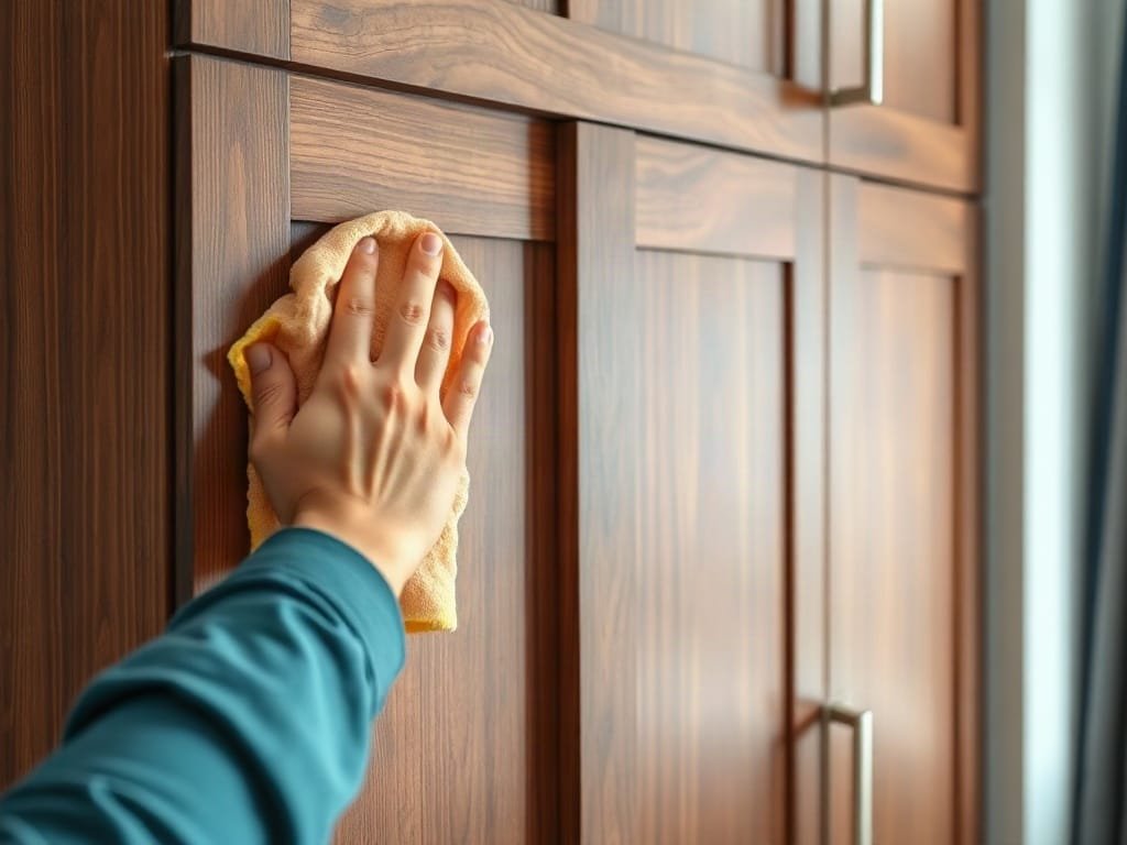 Bí quyết bảo quản tủ quần áo hiệu quả và lâu bền nhất Vệ sinh tủ quần áo: lau bằng khăn mềm