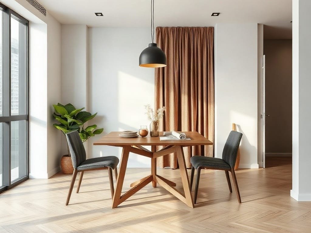 Bàn ăn tối giản trong căn hộ cao cấp Việt Nam
