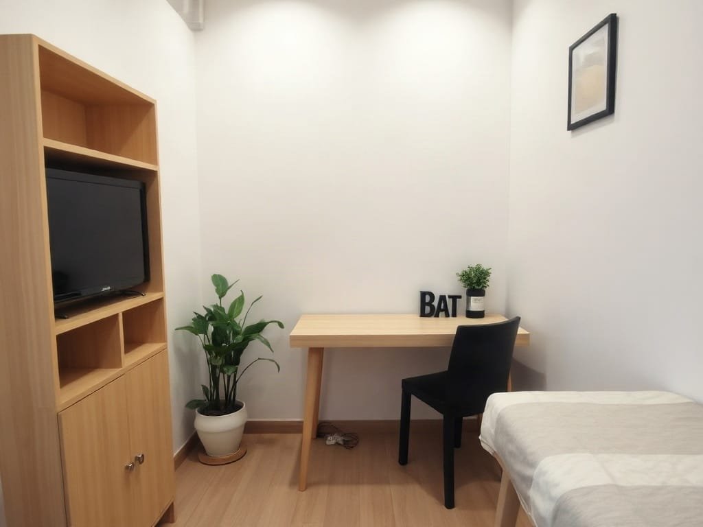 Bàn học nhỏ gọn trong căn hộ nhỏ Việt Nam