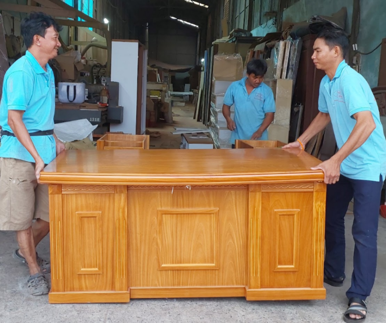 Bàn làm việc gỗ tự nhiên