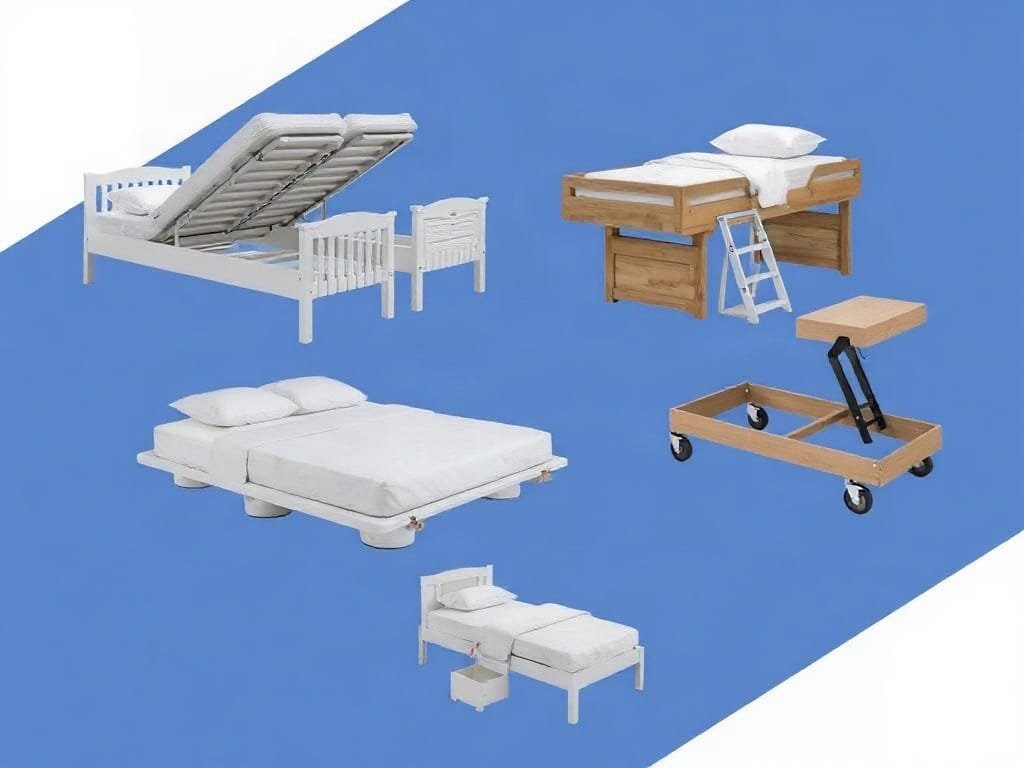 Các loại giường điều chỉnh chiều cao cho trẻ.
