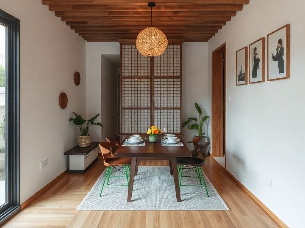 Căn hộ Việt nhỏ gọn với bộ bàn ăn Nhật Bản tối giản