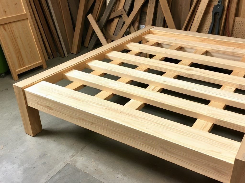 Chi tiết lắp ráp khung giường gỗ, nghệ thuật của thợ mộc Việt Nam.