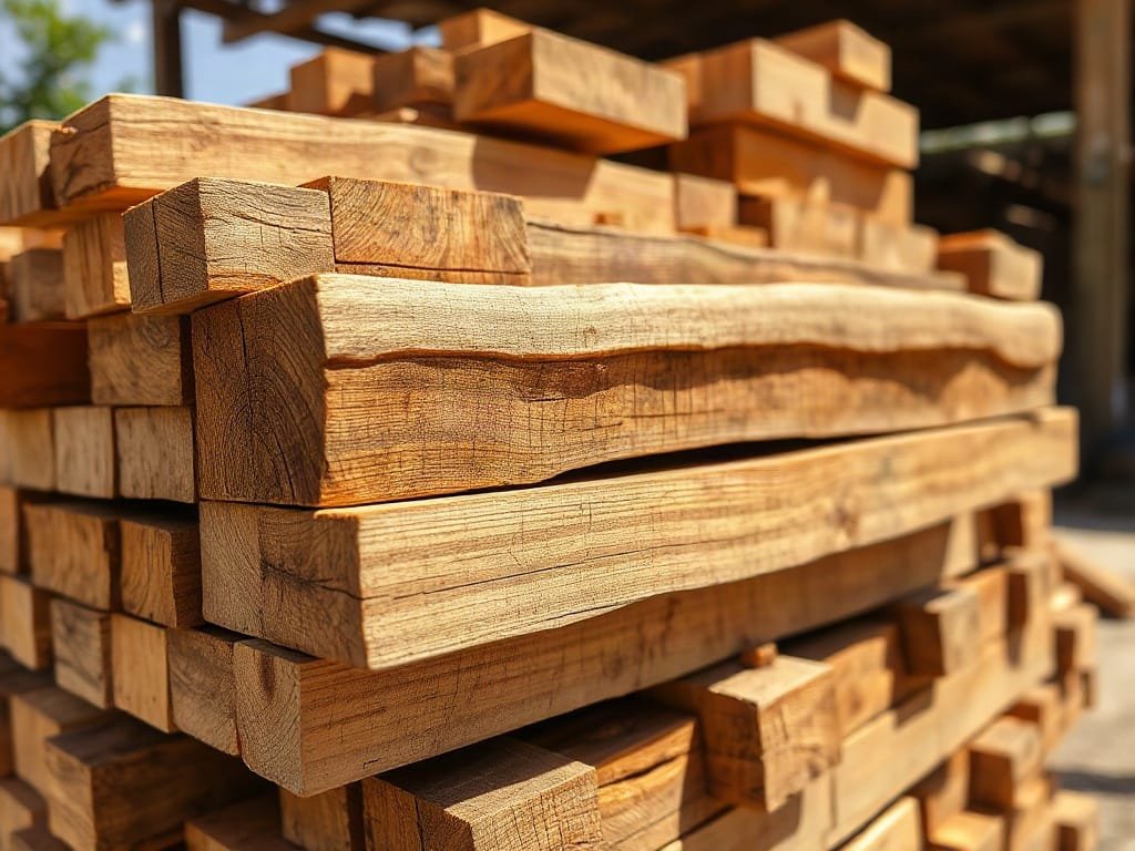 Gỗ Vàng Tâm xẻ tấm thô lộ vân gỗ tự nhiên