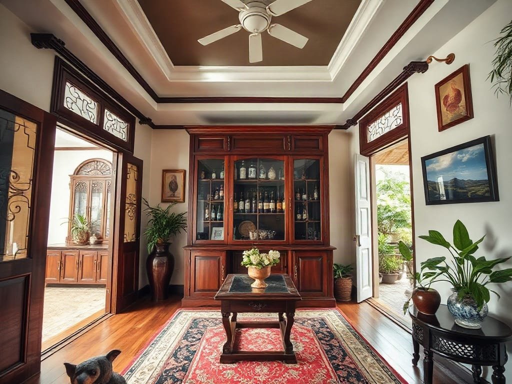 8 Yếu Tố Cần Xem Xét Khi Chọn Mua Tủ Rượu Cho Ngôi Nhà Của Bạn Tủ rượu hiện đại trong không gian nhà tối giản của người Việt