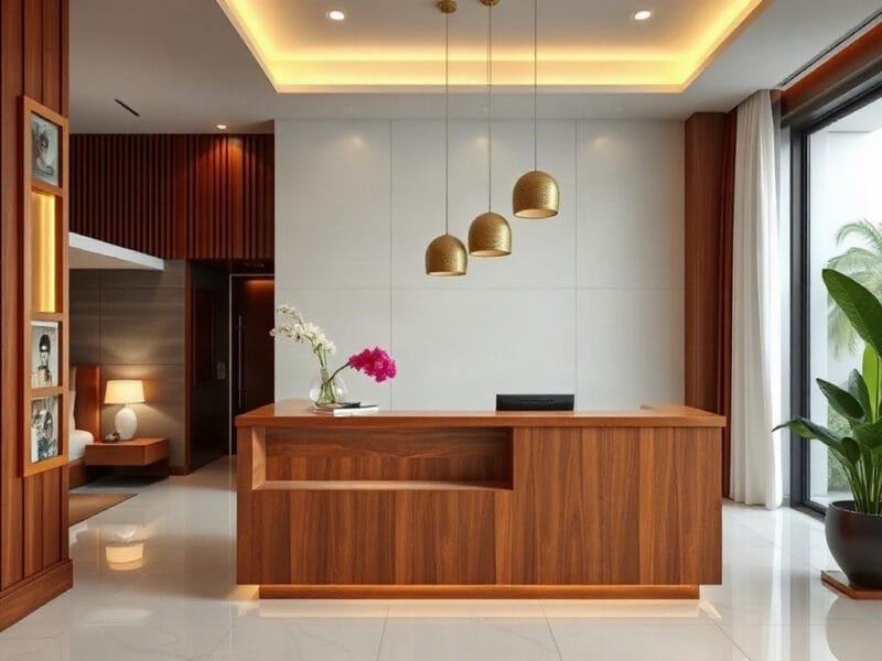 Khám Phá 6 Mẫu Mã Quầy Lễ Tân Đa Dạng Cho Không Gian Nội Thất Sang Trọng Khám Phá 6 Mẫu Mã Quầy Lễ Tân Đa Dạng Cho Không Gian Nội Thất Sang Trọng