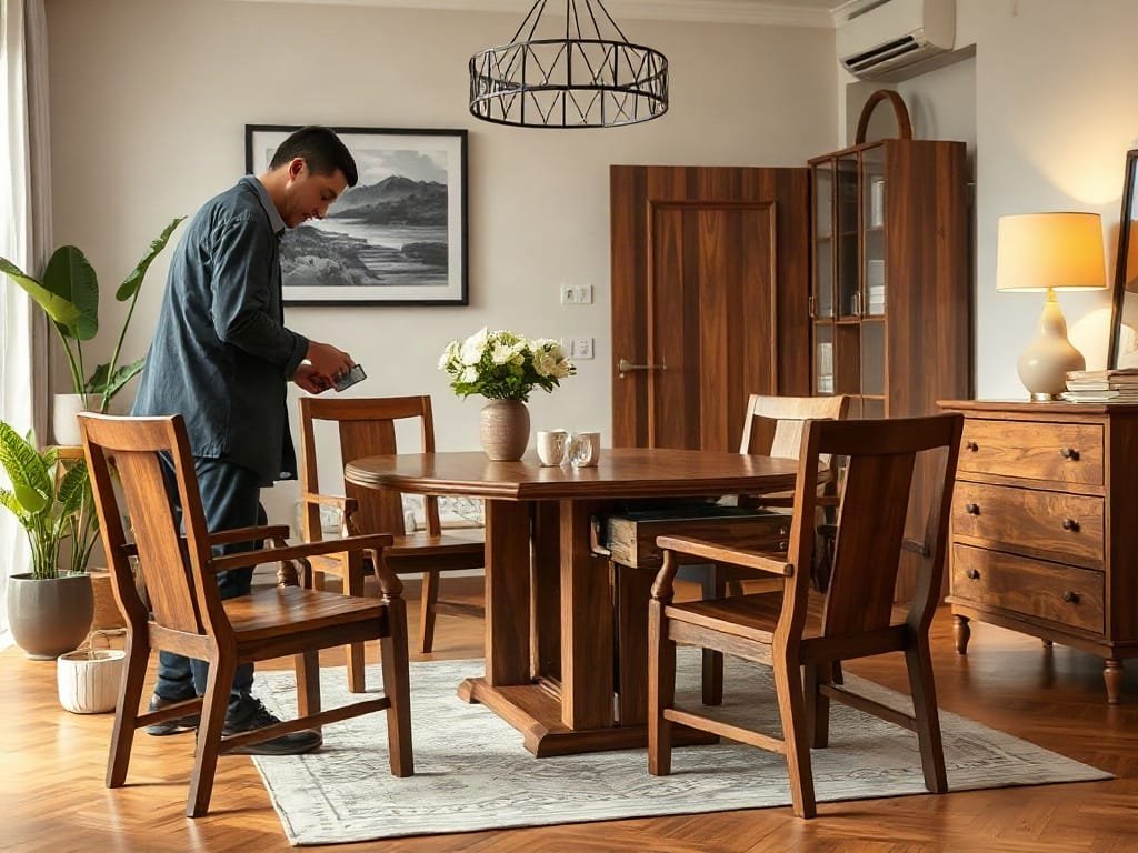 Kinh nghiệm chọn bàn ăn: kiểm tra kết cấu