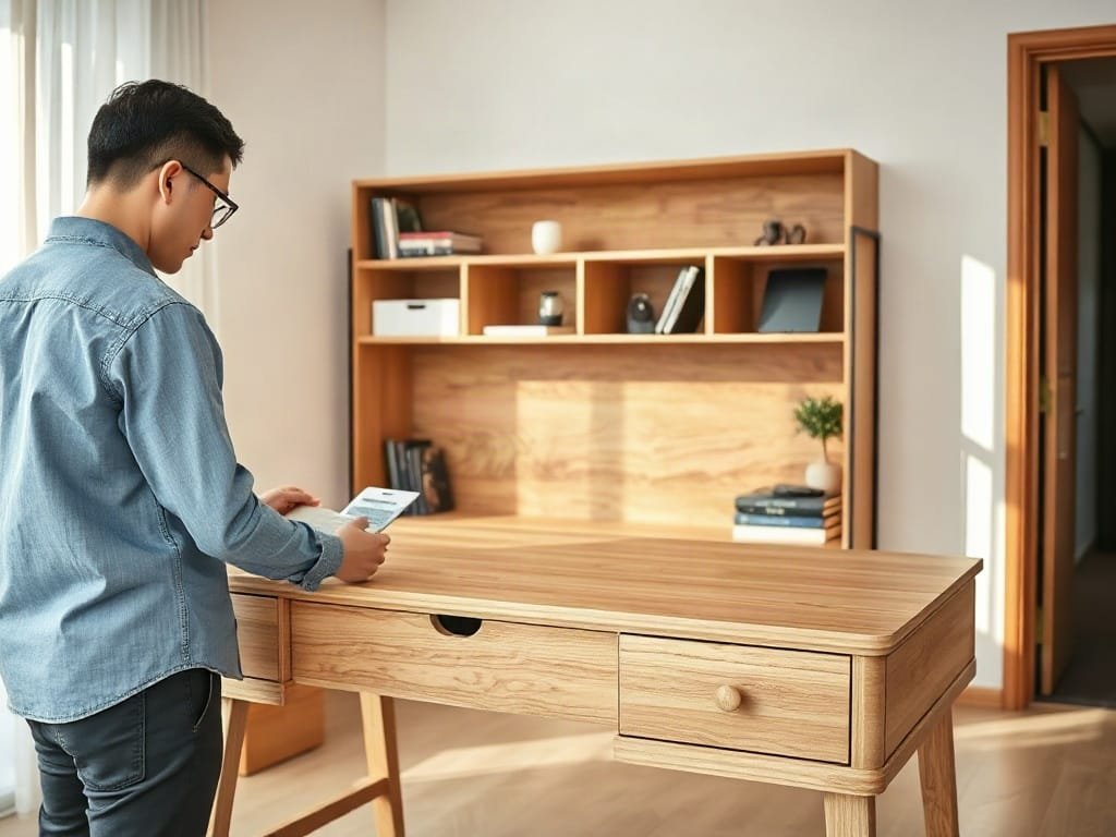 Kinh nghiệm chọn bàn làm việc: kiểm tra kết cấu