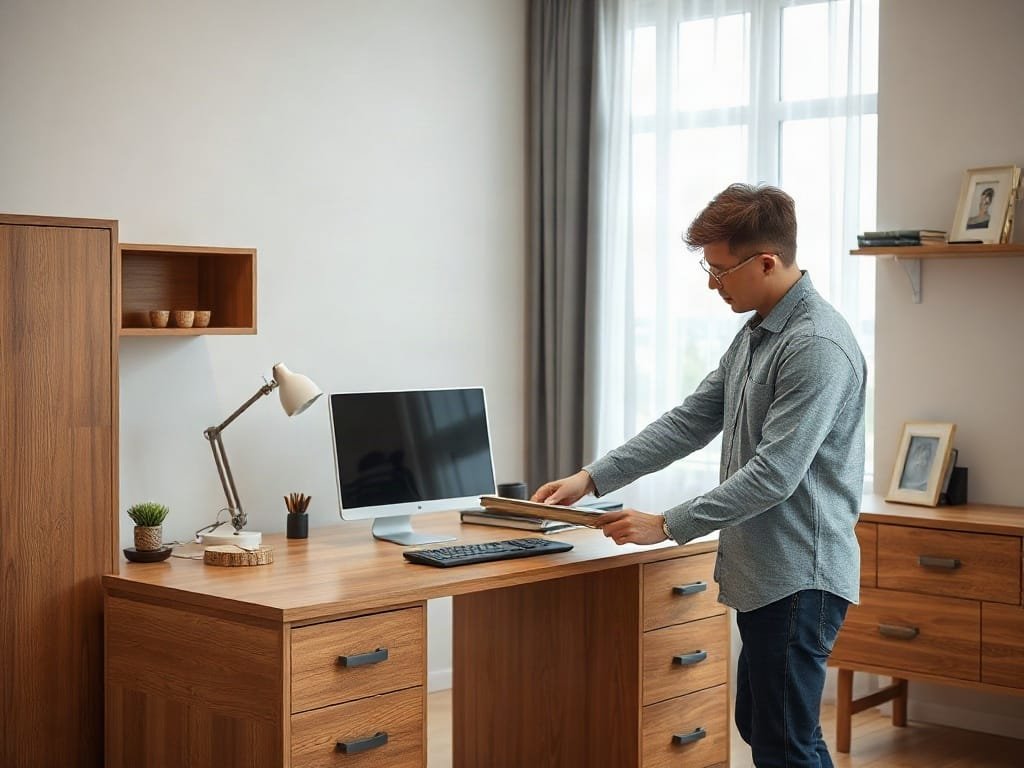 Kinh nghiệm chọn bàn làm việc: kiểm tra kết cấu