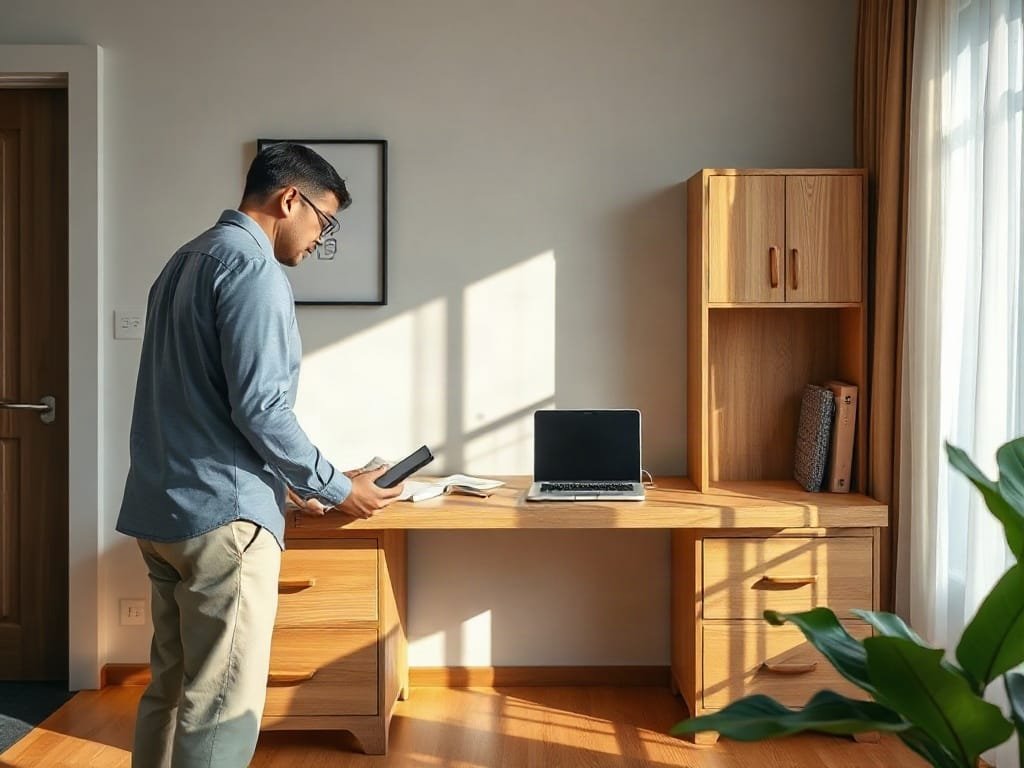 Kinh nghiệm chọn bàn làm việc: kiểm tra kết cấu