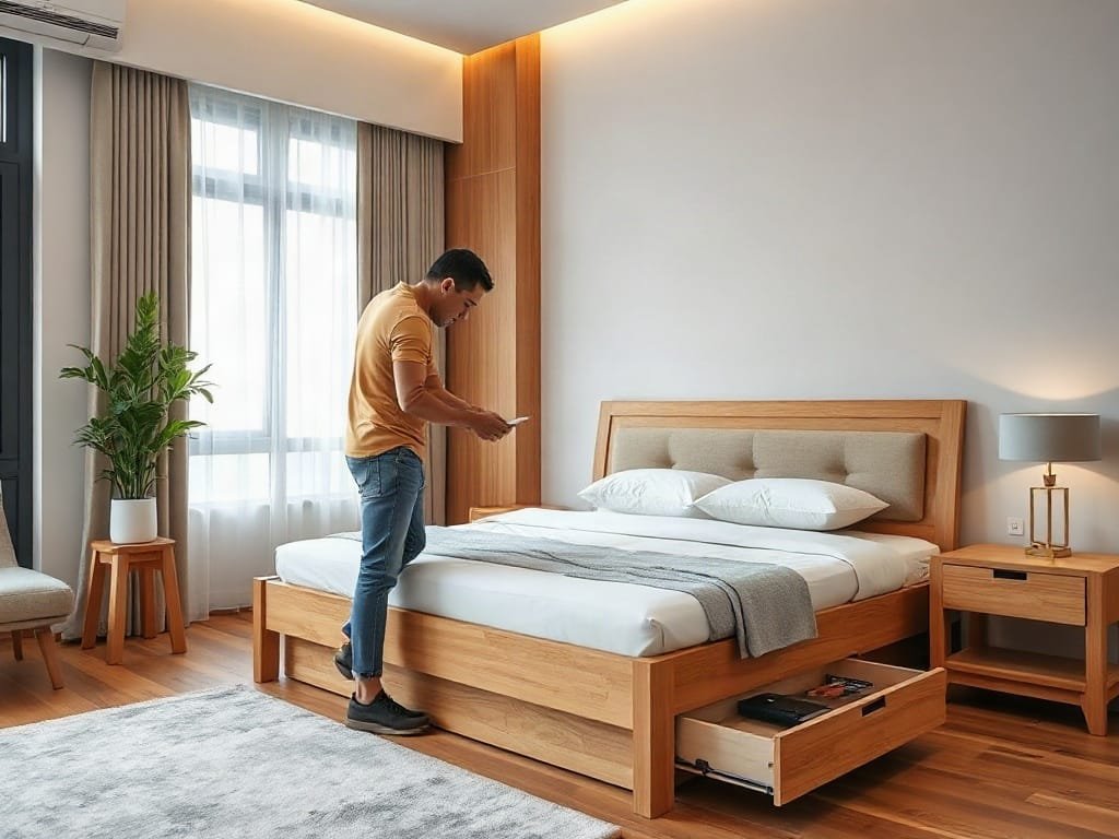 Giá Giường Gỗ Sồi 1m6: Cập Nhật Mới Nhất và Hướng Dẫn Chọn Mua Kinh nghiệm chọn giường ngủ: kiểm tra kết cấu