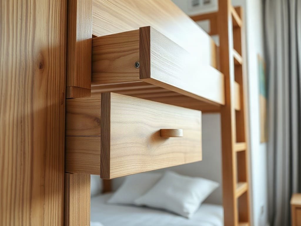Kinh nghiệm chọn giường tầng: chi tiết phụ kiện