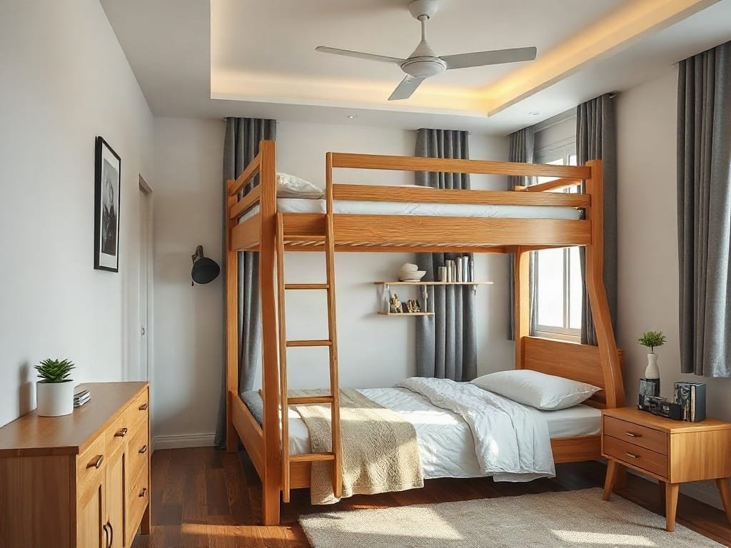 Giường Tầng 1m6 x 2m: Giải Pháp Nội Thất Tiện Ích Cho Mọi Gia Đình Kinh nghiệm chọn giường tầng: hợp không gian