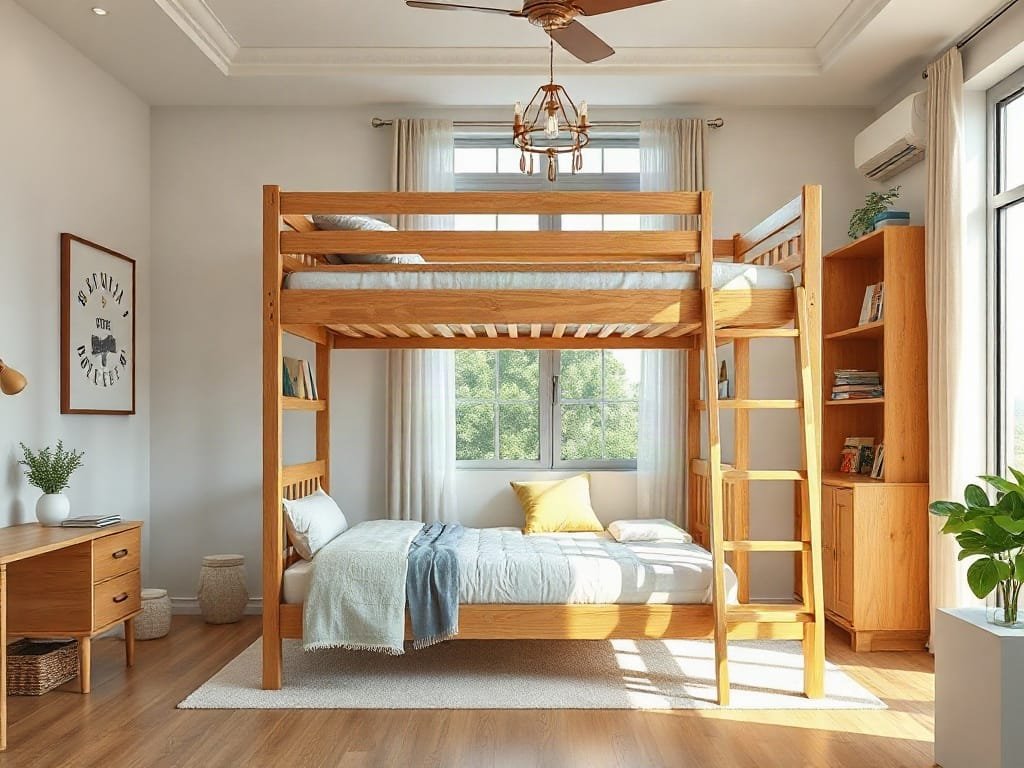 Công dụng giường tầng bạn nên biết cho không gian sống hiện đại Kinh nghiệm chọn giường tầng: hợp không gian