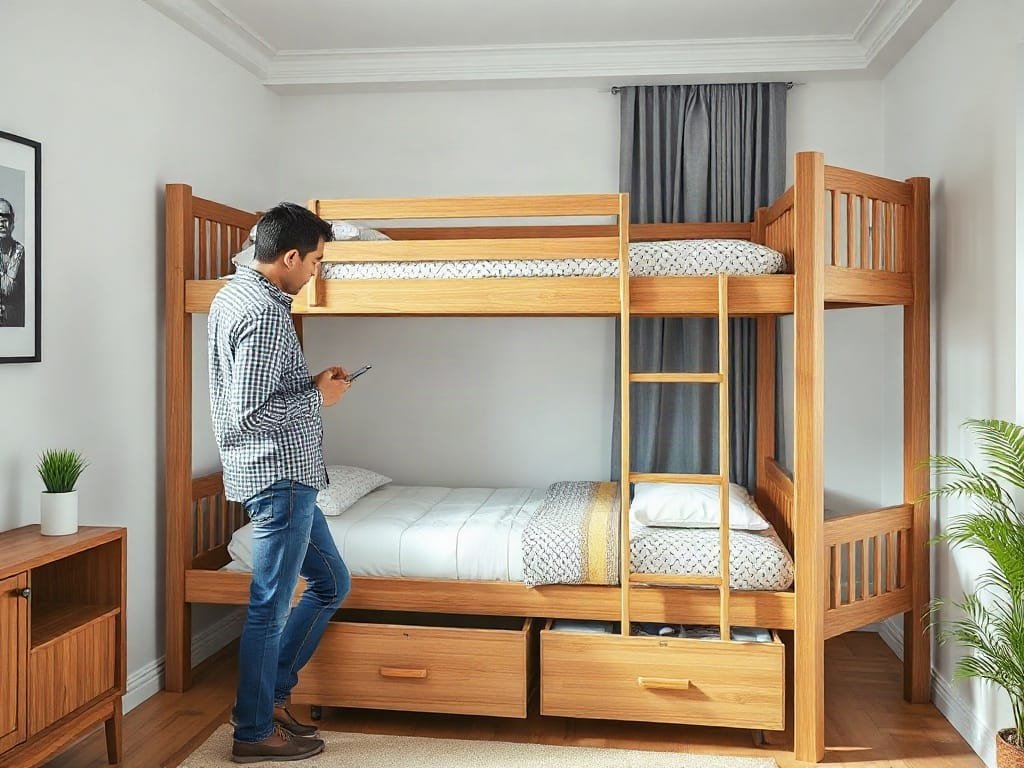Kinh nghiệm chọn giường tầng: kiểm tra kết cấu