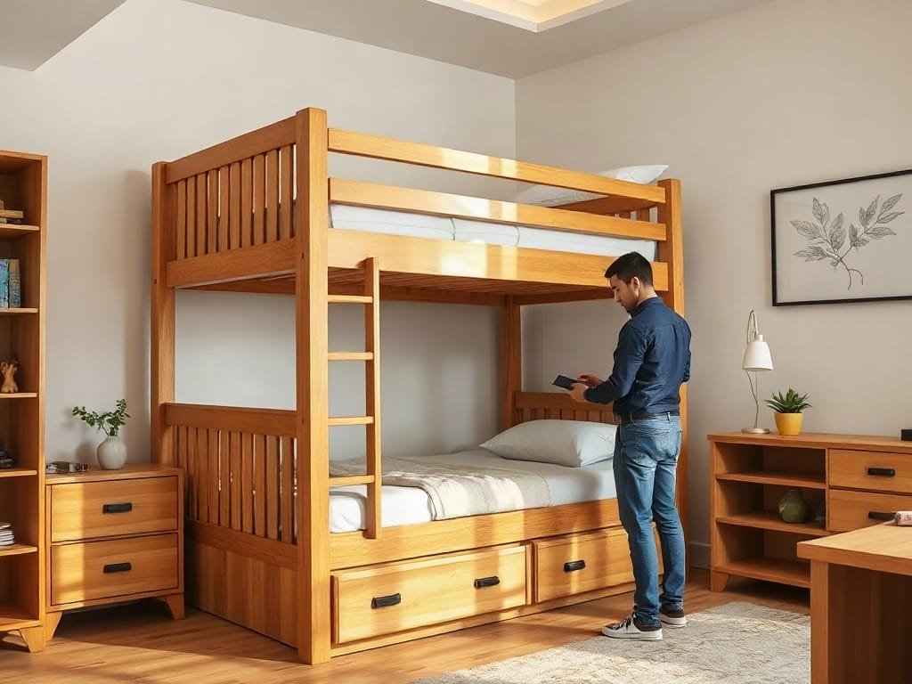 Kinh nghiệm chọn giường tầng: kiểm tra kết cấu