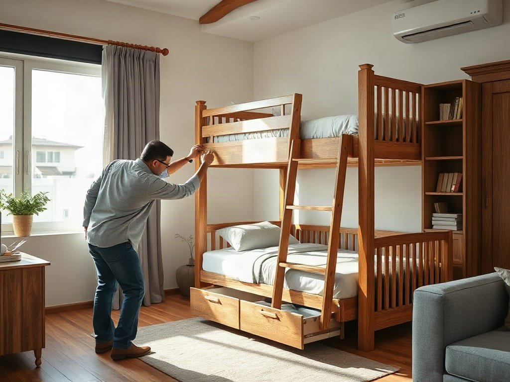 Kinh nghiệm chọn giường tầng: kiểm tra kết cấu