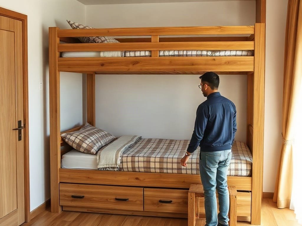 Kinh nghiệm chọn giường tầng: kiểm tra kết cấu