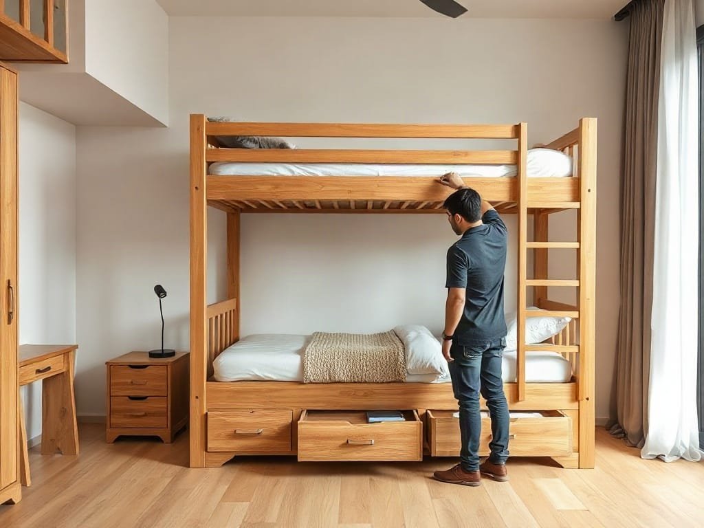 Kinh nghiệm chọn giường tầng: kiểm tra kết cấu