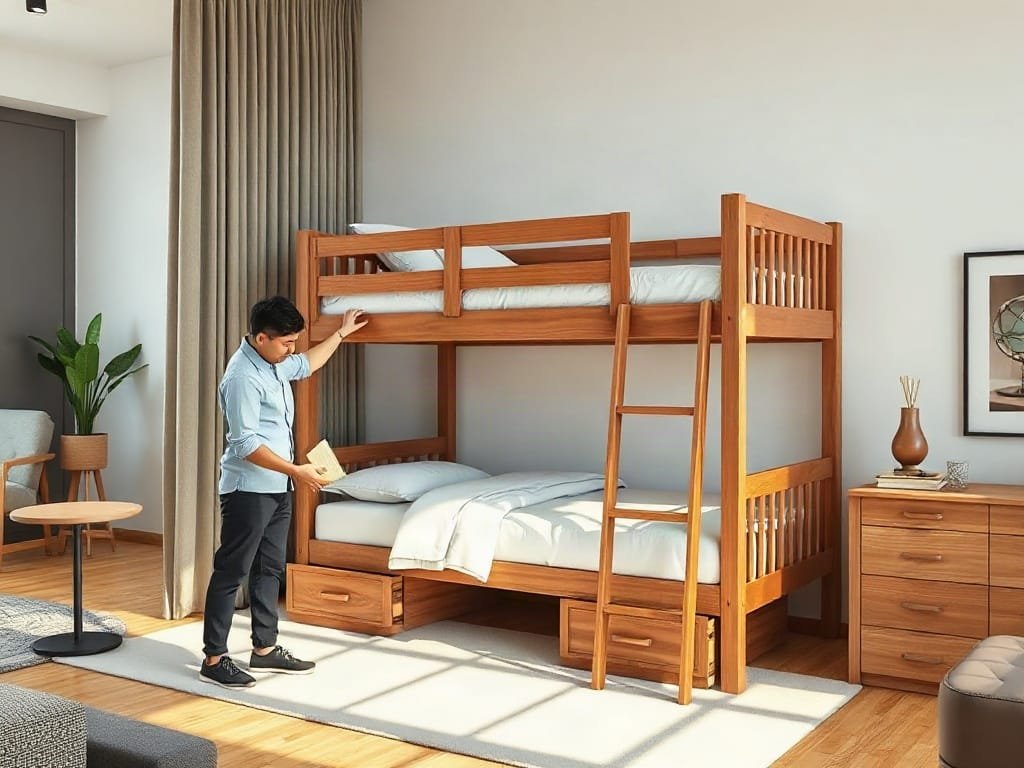 Kinh nghiệm chọn giường tầng: kiểm tra kết cấu