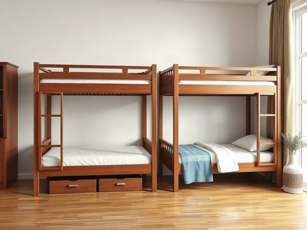 Công dụng giường tầng bạn nên biết cho không gian sống hiện đại Kinh nghiệm chọn giường tầng: so sánh kích thước