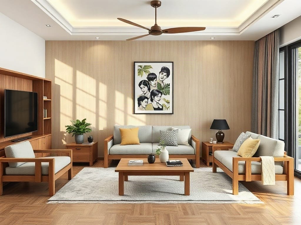 Tủ gỗ ép 4 cánh: Lựa chọn hoàn hảo cho không gian phòng ngủ hiện đại Kinh nghiệm chọn nội thất gỗ: hợp không gian