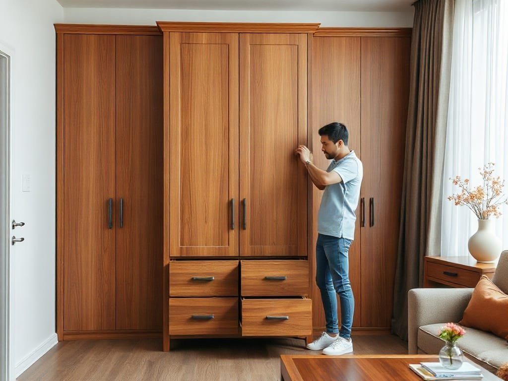 Kinh nghiệm chọn tủ quần áo: kiểm tra kết cấu