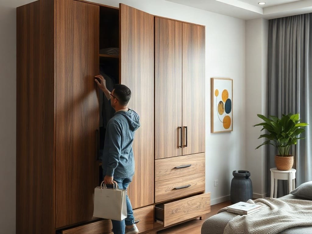 Kinh nghiệm chọn tủ quần áo: kiểm tra kết cấu
