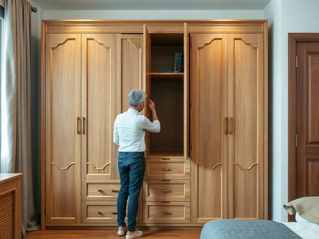 Kinh nghiệm chọn tủ quần áo: kiểm tra kết cấu