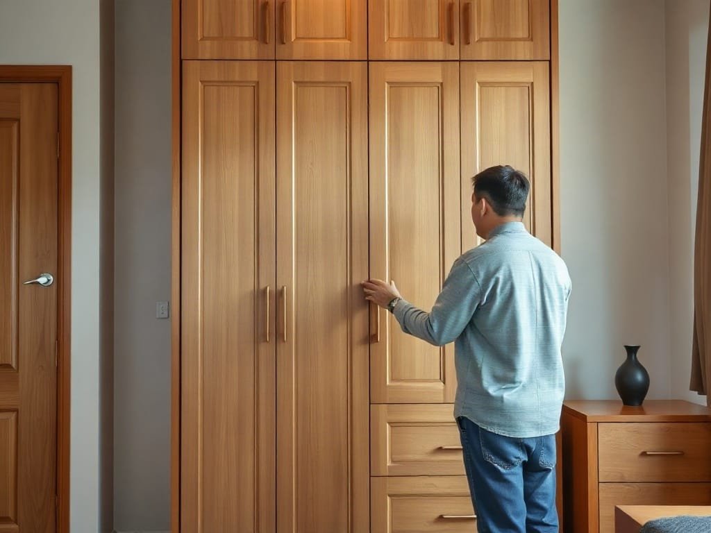 Bí quyết chọn mua tủ quần áo chuẩn chất lượng cho không gian sống hiện đại Kinh nghiệm chọn tủ quần áo: kiểm tra kết cấu