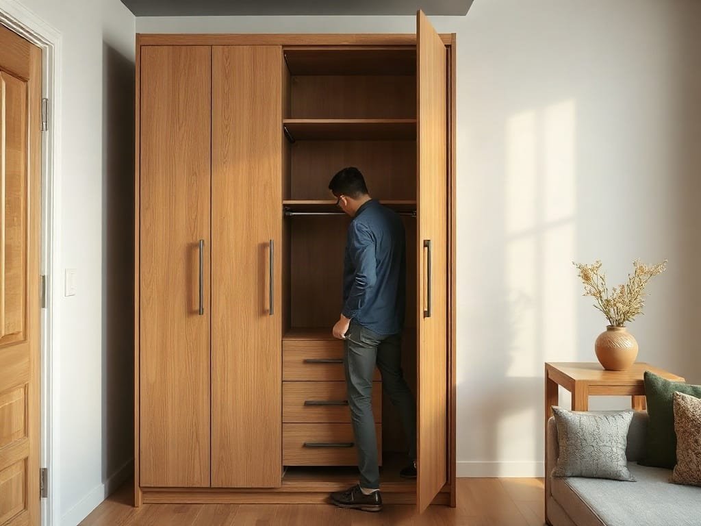 Khám Phá 7 Ưu Điểm Vượt Trội Khi Sử Dụng Tủ Quần Áo Gỗ Công Nghiệp Kinh nghiệm chọn tủ quần áo: kiểm tra kết cấu
