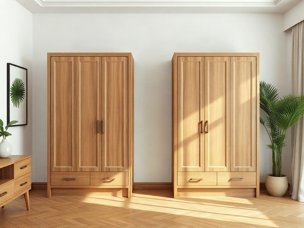 Kinh nghiệm chọn tủ quần áo: so sánh kích thước