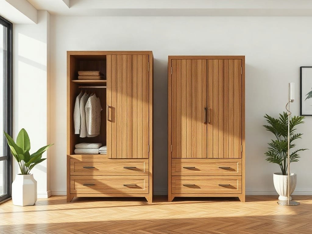 Kinh nghiệm chọn tủ quần áo: so sánh kích thước