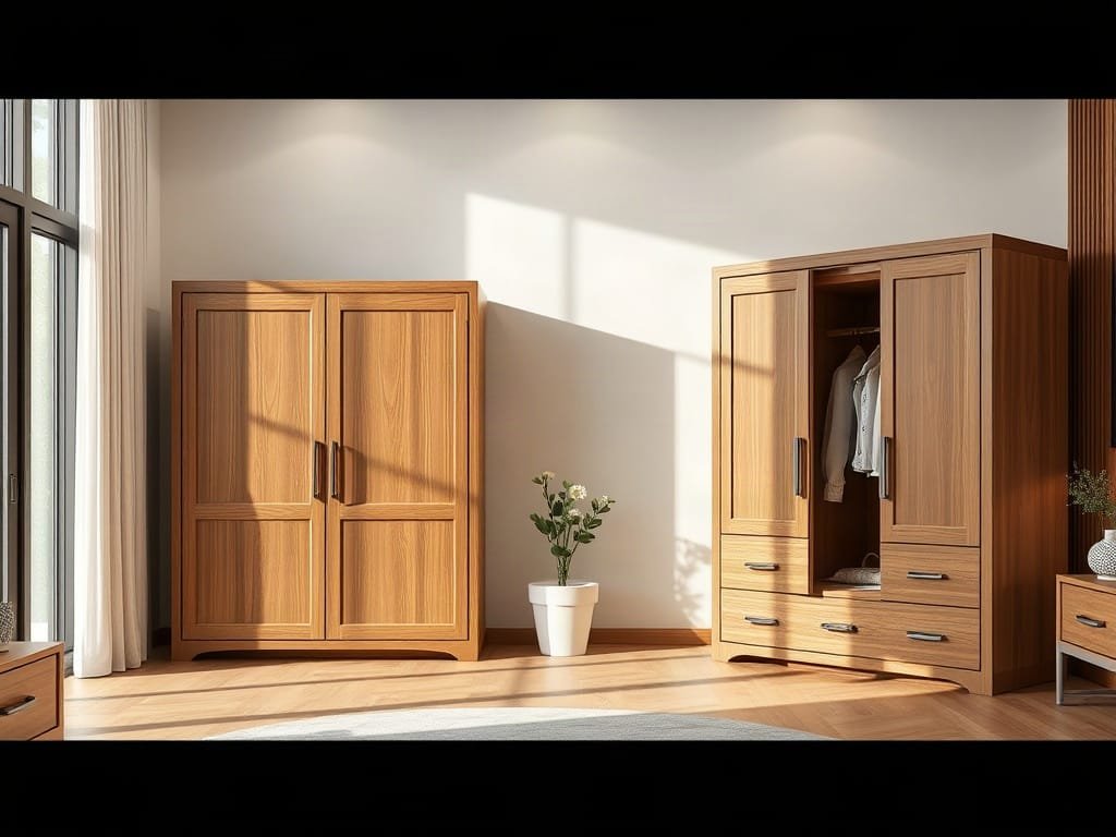 Bí quyết chọn mua tủ quần áo chuẩn chất lượng cho không gian sống hiện đại Kinh nghiệm chọn tủ quần áo: so sánh kích thước