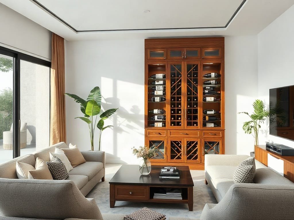 Khám Phá Ngay: 3 Loại Gỗ Tốt Nhất Cho Tủ Rượu Tạo Điểm Nhấn Không Gian Sống Kinh nghiệm chọn tủ rượu: hợp không gian